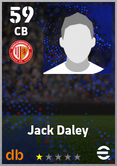 Jack Daley — CB, OVR 59, MAX 59