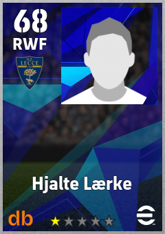 Hjalte Lærke — RWF, OVR 68, MAX 68