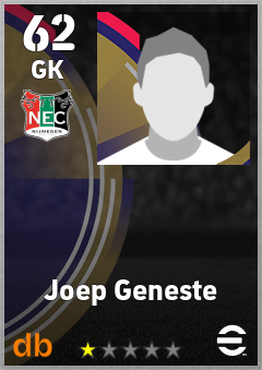 Joep Geneste — GK, OVR 62, MAX 62