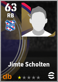Jimte Scholten — RB, OVR 63, MAX 63