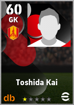 Toshida Kai — GK, OVR 60, MAX 60