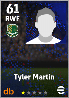 Tyler Martin — RWF, OVR 61, MAX 61