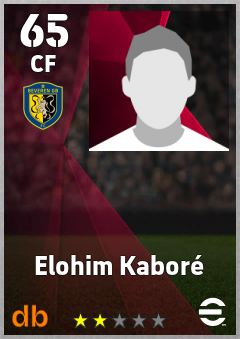Elohim Kaboré — CF, OVR 65, MAX 65