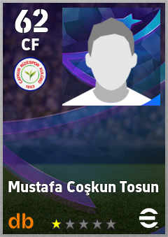 Mustafa Coşkun Tosun — CF, OVR 62, MAX 62