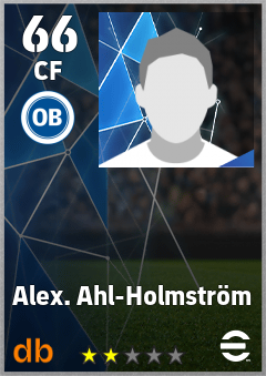 Alex. Ahl-Holmström — CF, OVR 66, MAX 66