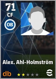 Alex. Ahl-Holmström — CF, OVR 71, MAX 71
