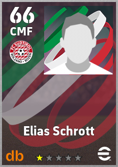 Elias Schrott — CMF, OVR 66, MAX 66