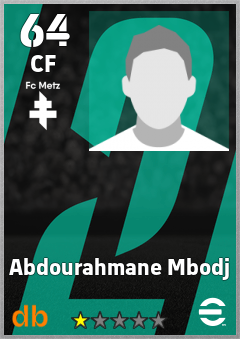 Abdourahmane Mbodj — CF, OVR 64, MAX 64