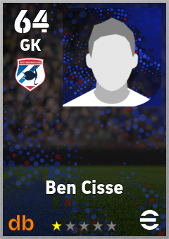 Ben Cisse — GK, OVR 64, MAX 64