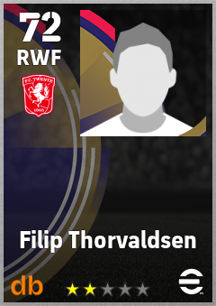Filip Thorvaldsen — RWF, OVR 72, MAX 72