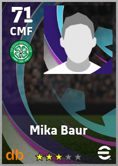 Mika Baur — CMF, OVR 71, MAX 71