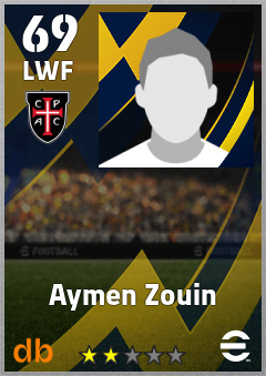 Aymen Zouin — LWF, OVR 69, MAX 69