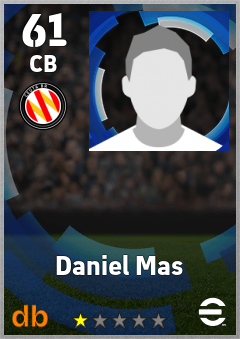 Daniel Mas — CB, OVR 61, MAX 61