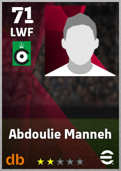 Abdoulie Manneh — LWF, OVR 71, MAX 71