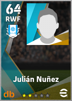 Julián Nuñez — RWF, OVR 64, MAX 64