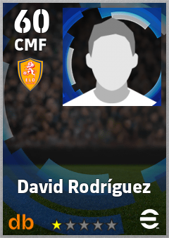 David Rodríguez — CMF, OVR 60, MAX 60