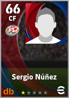 Sergio Núñez — CF, OVR 66, MAX 66