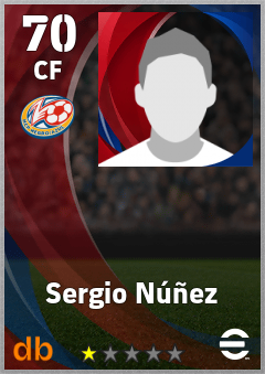 Sergio Núñez — CF, OVR 70, MAX 70