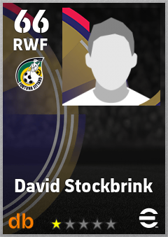 David Stockbrink — RWF, OVR 66, MAX 66
