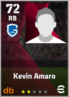 Kevin Amaro — RB, OVR 72, MAX 72