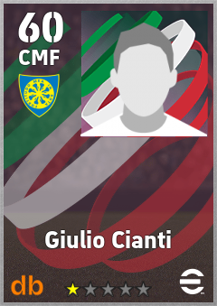 Giulio Cianti — CMF, OVR 60, MAX 60