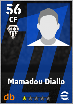 Mamadou Diallo — CF, OVR 56, MAX 56