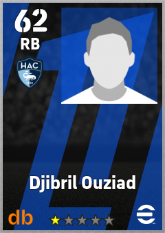 Djibril Ouziad — RB, OVR 62, MAX 62