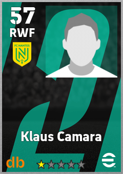 Klaus Camara — RWF, OVR 57, MAX 57