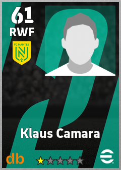 Klaus Camara — RWF, OVR 61, MAX 61