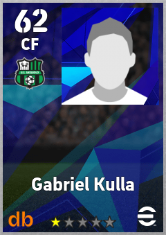 Gabriel Kulla — CF, OVR 62, MAX 62