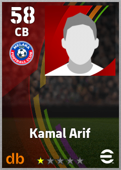 Kamal Arif — CB, OVR 58, MAX 58