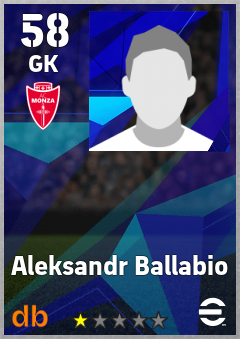 Aleksandr Ballabio — GK, OVR 58, MAX 58