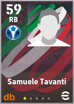 Samuele Tavanti — RB, OVR 59, MAX 59
