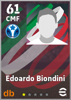 Edoardo Biondini — CMF, OVR 61, MAX 61