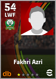Fakhri Azri — LWF, OVR 54, MAX 54