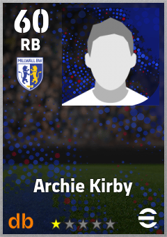 Archie Kirby — RB, OVR 60, MAX 60