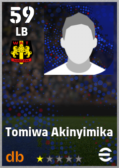 Tomiwa Akinyimika — LB, OVR 59, MAX 59
