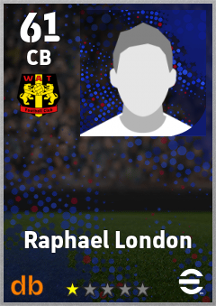 Raphael London — CB, OVR 61, MAX 61