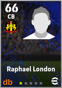 Raphael London — CB, OVR 66, MAX 66