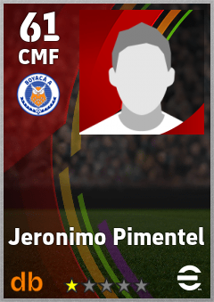 Jeronimo Pimentel — CMF, OVR 61, MAX 61