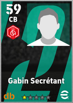 Gabin Secrétant — CB, OVR 59, MAX 59