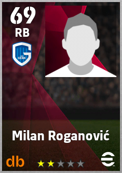 Milan Roganović — RB, OVR 69, MAX 69
