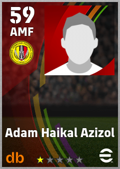Adam Haikal Azizol — AMF, OVR 59, MAX 59