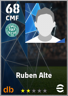 Ruben Alte — CMF, OVR 68, MAX 68