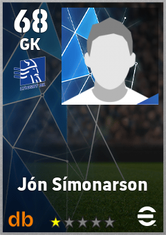 Jón Símonarson — GK, OVR 68, MAX 68