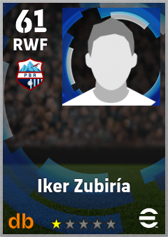 Iker Zubiría — RWF, OVR 61, MAX 61