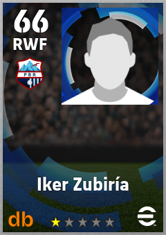 Iker Zubiría — RWF, OVR 66, MAX 66