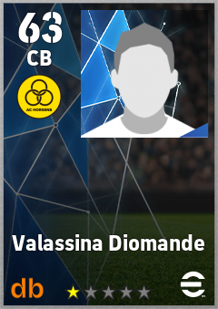 Valassina Diomande — CB, OVR 63, MAX 63