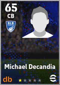 Michael Decandia eFootball player card