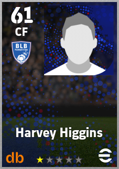 Harvey Higgins — CF, OVR 61, MAX 61